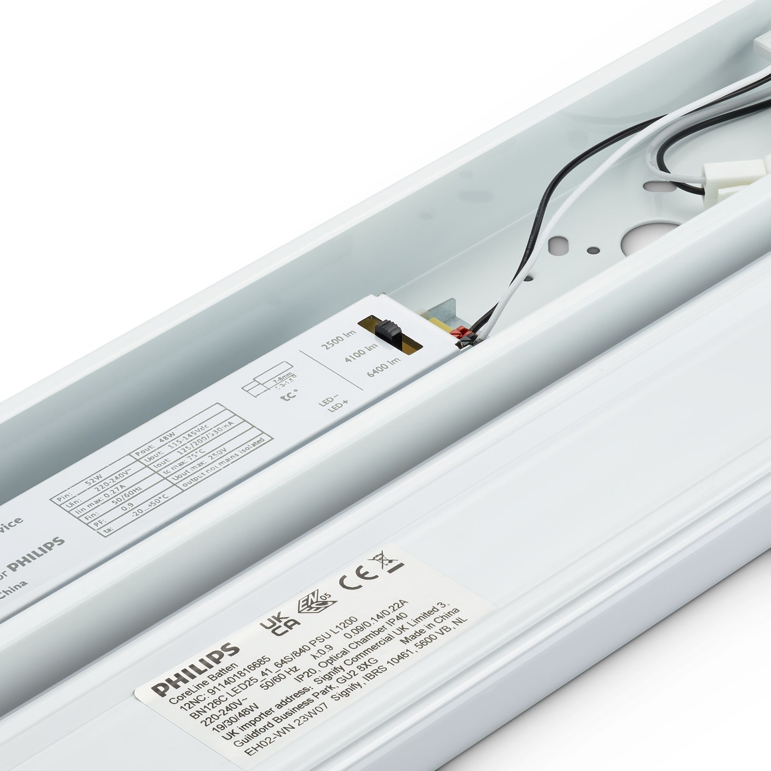 PHILIPS BN126C LED60S/830 WIA L1200 54 W 3.72 ft Warm White LED Batten_2