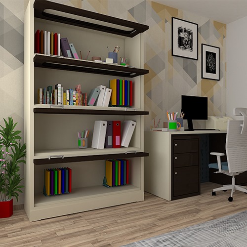 Adjustable Shelves CRCA Sheet Bookshelf_2