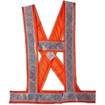 Aktion Cloth Fabric Safety Jackets L AK603 Cross Belt Orange_0