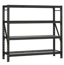 Santech Stainless Steel Angle Frame 4 Layers Industrial Racks 7 ft 838 x 381 mm_0