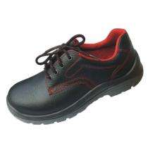 Marjane AL0303 Leather Steel Toe Safety Shoes Black and Red_0