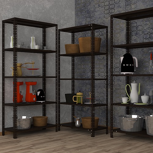 M R Iron Slotted 6 Layers Industrial Racks 6.5 ft 78 x 33 x 18 inch_1