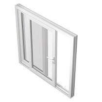 Pandey Sliding 2 Track 2 Panel White uPVC Window 6 x 4 ft_0