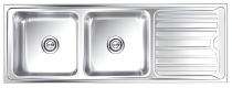 Nirali NG Stainless Steel Kitchen Sink Double Bowl Luxor Small 54 x 20 x 9 inch_0