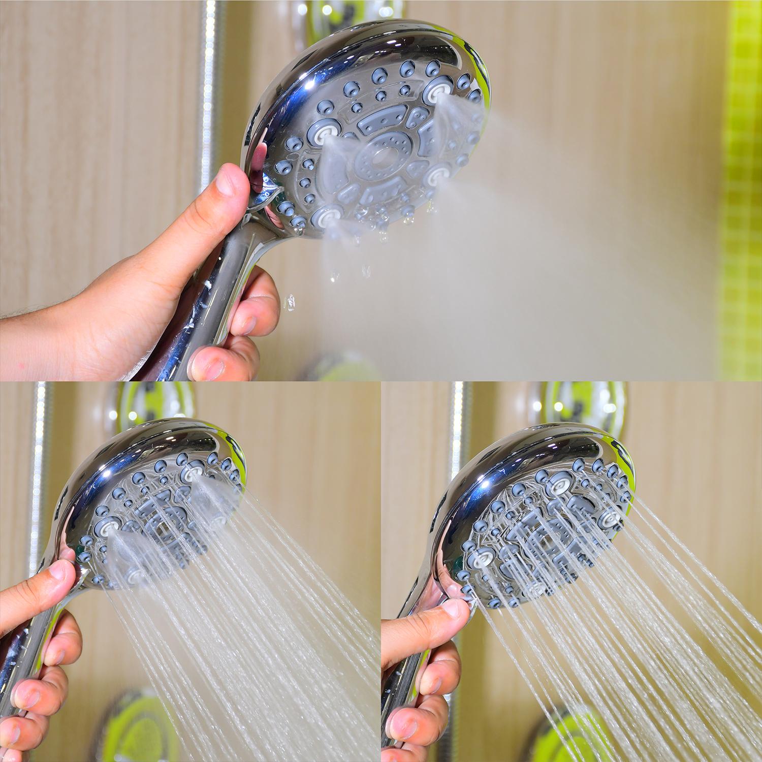 D&B Bathware Multi Functional - 55135 Overhead Five Flow Shower 10 mm Plastic_3