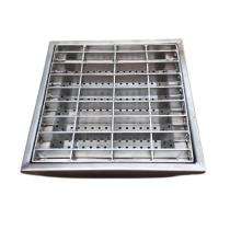 SHREE Stainless Steel Rectangular Basket Kitchen Storage Organiser 10 x 30 x 25 inch_0