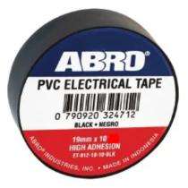 ABRO 10 m High Adhesion Electrical Insulation Tape Black 19 mm_0