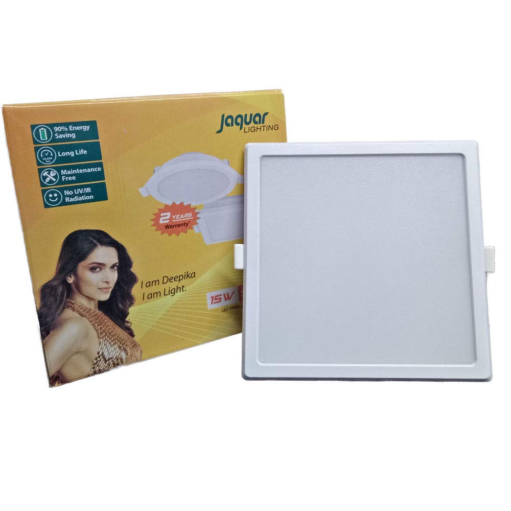 Jaquar 15 W Square Cool White 175 x 175 x 50 mm LED Panel Lights Recessed Mounted_1