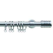 Curtain Rods Single rod Aluminium Silver_0