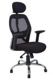 Aristocrat Revolving Black 580 x 650 x 1150 mm Plastic Office Chairs_0