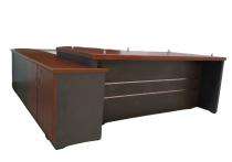 Reception Office Tables Brown Wooden_0