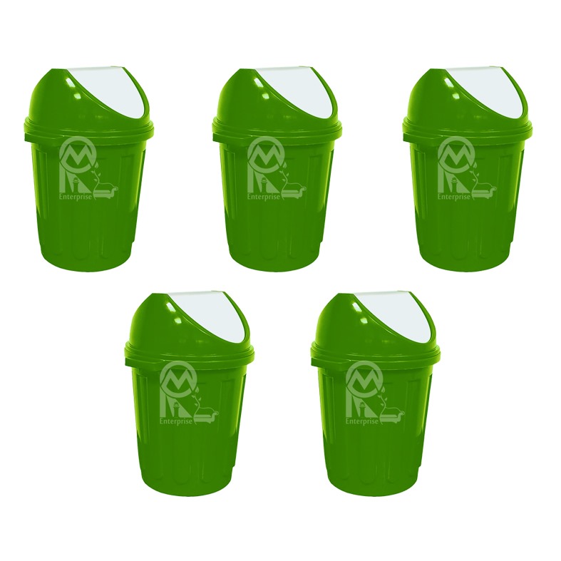 Supreme Swing Lid Bins Green 20 L Plastic_1