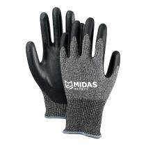 Midas Cut Resistant Knitted Polyester Safety Gloves DA4 9NF XS_0