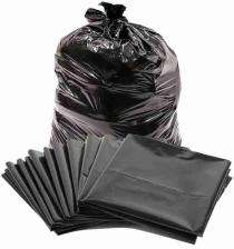 Bellcross Plastic Biodegradable Garbage Bags 17 kg 50 micron Black_0