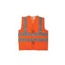 Cotton Safety Jackets Standard Premium Sleeveless Orange_0