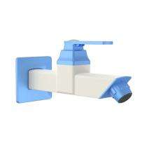 R.N. 15 mm PTMT Taps Wall Mounted Long Body Bib Cock with Flange_0