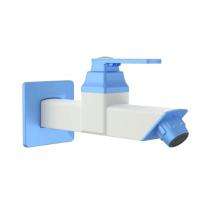 R.N. 15 mm PTMT Taps Wall Mounted Long Body Bib Cock with Flange_0