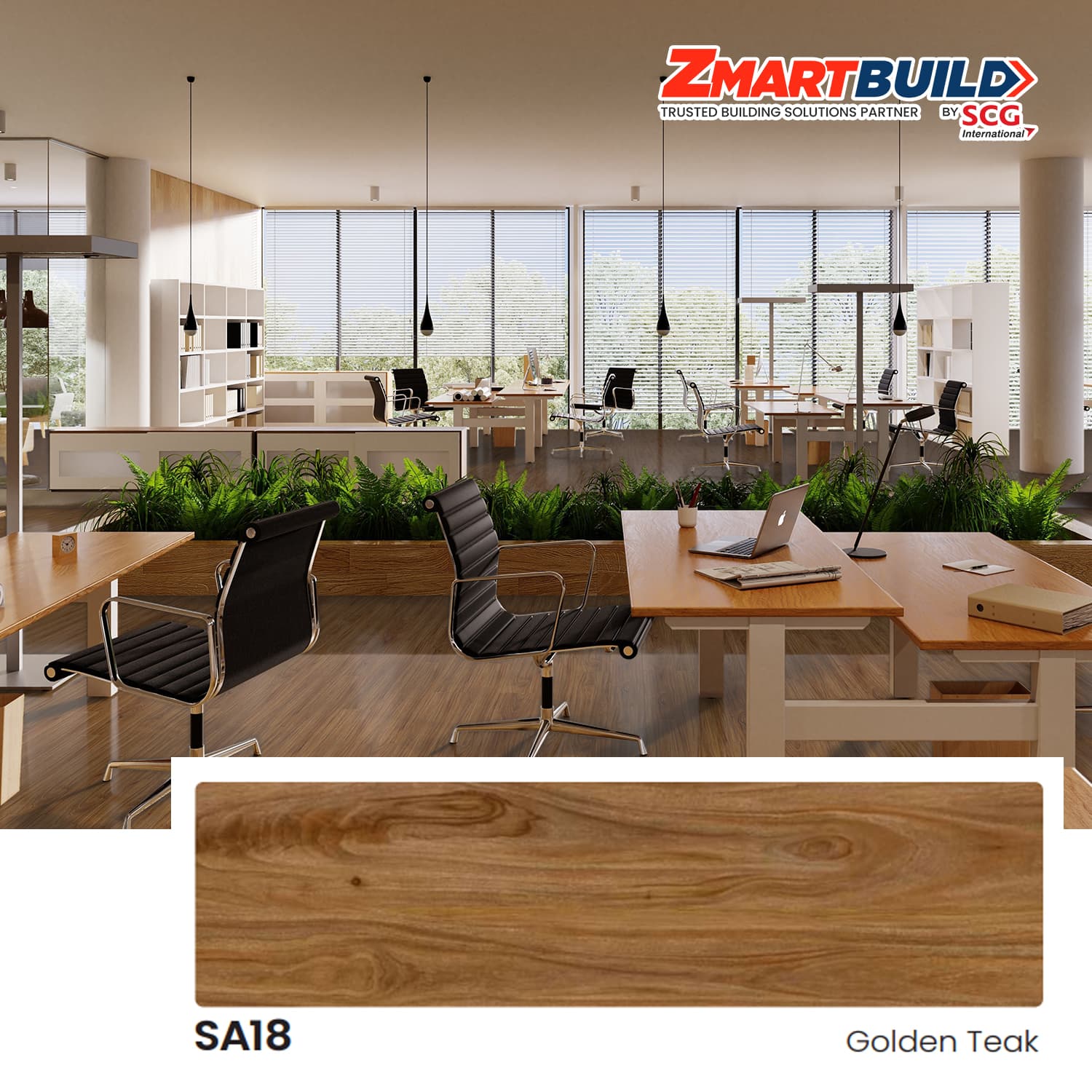 ZMARTBUILD SA18 SPC Flooring 4 mm Semi Matt_1