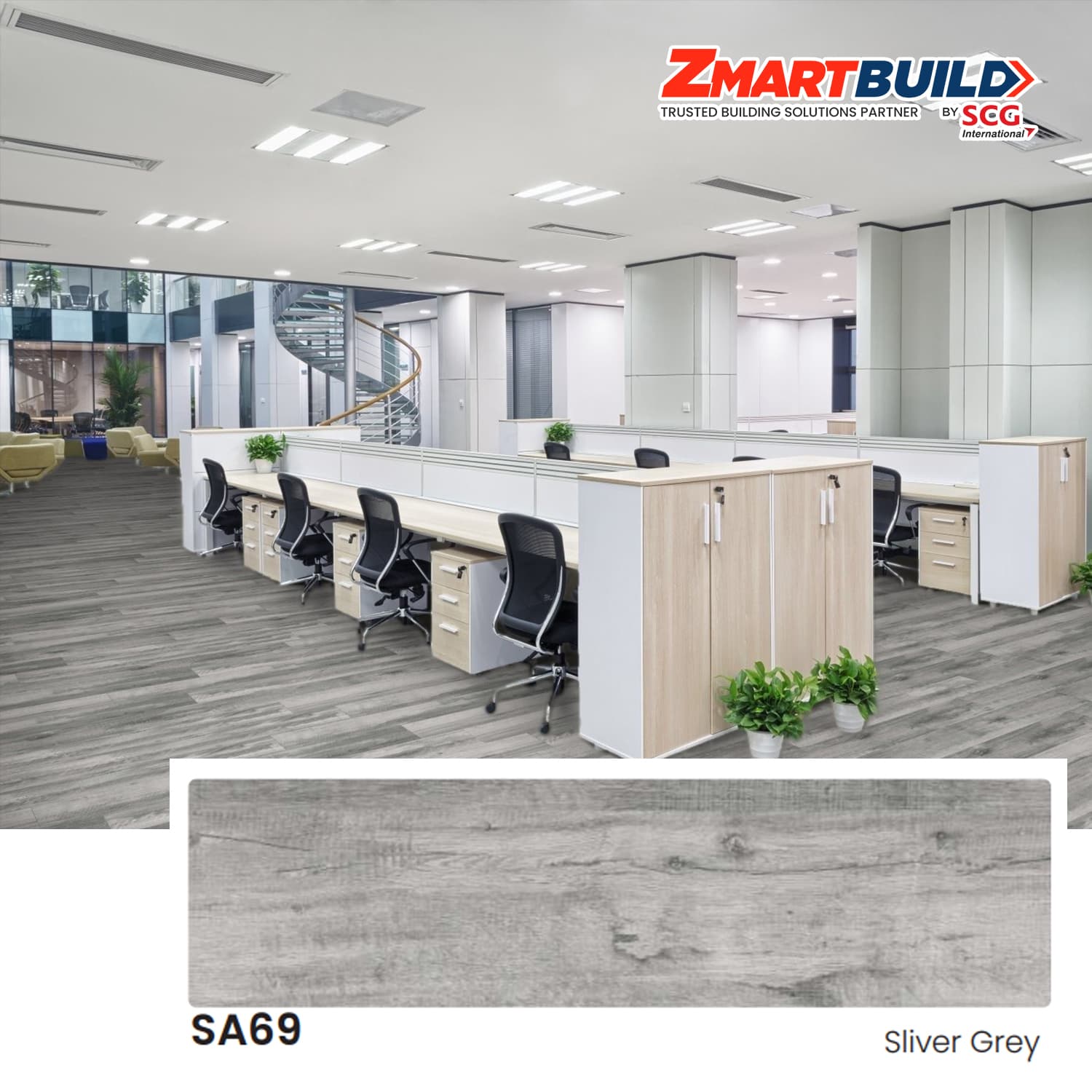 ZMARTBUILD SA69 SPC Flooring 4 mm Semi Matt_1