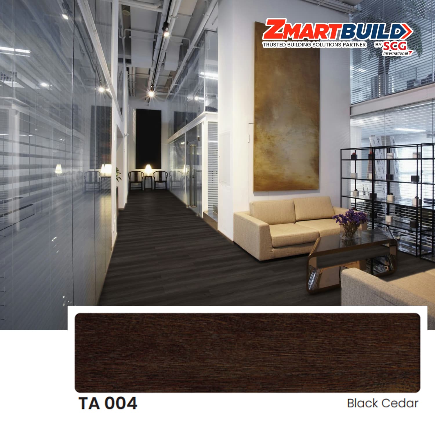 ZMARTBUILD TA 004 SPC Flooring 4 mm Semi Matt_1