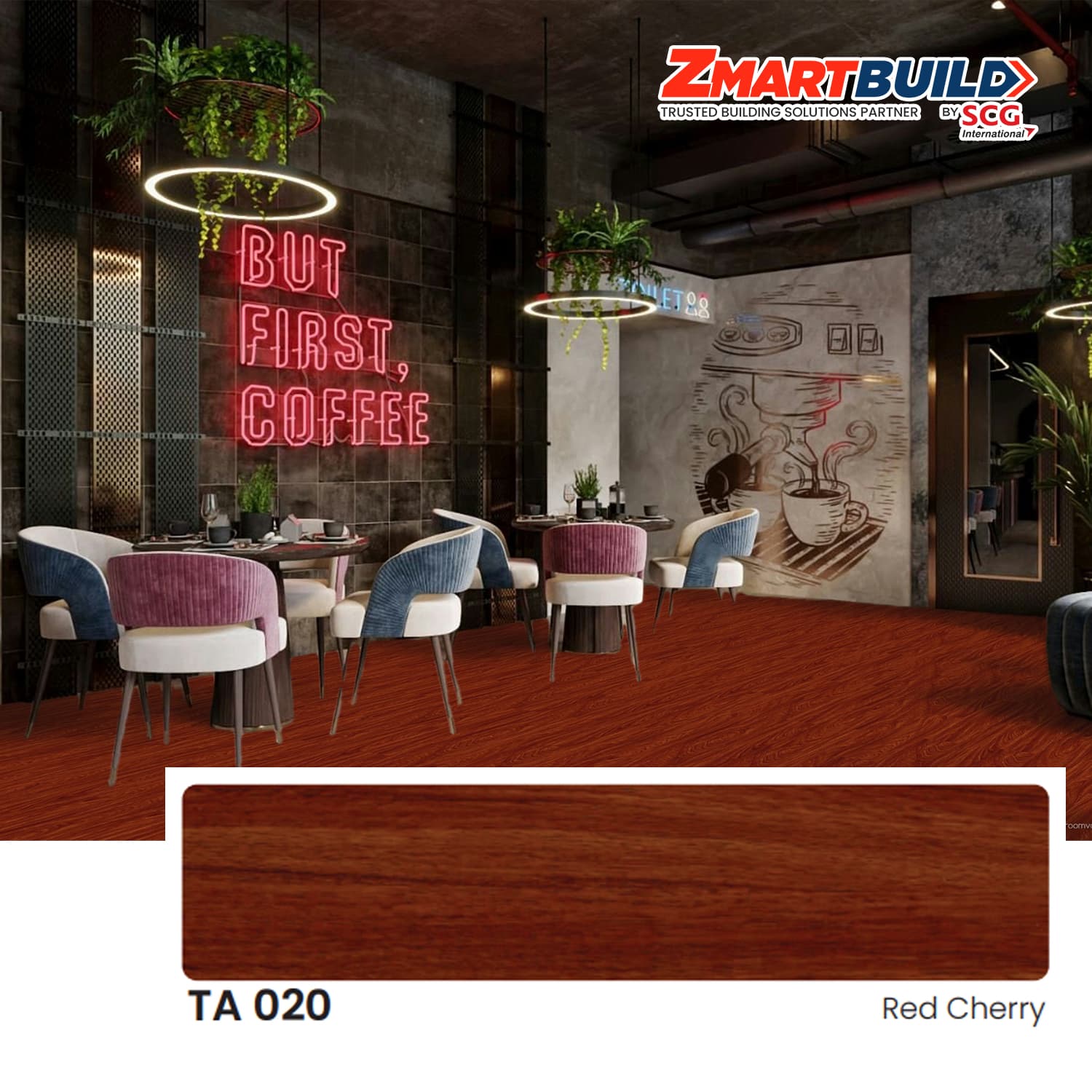 ZMARTBUILD TA 020 SPC Flooring 4 mm Semi Matt_1