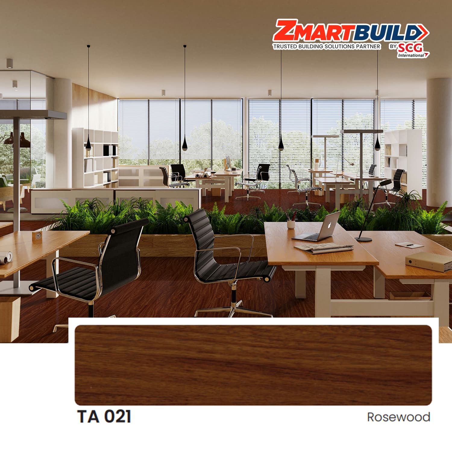 ZMARTBUILD TA 021 SPC Flooring 4 mm Semi Matt_1