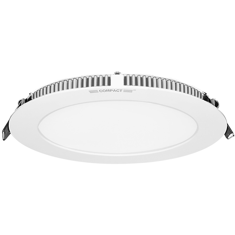 COMPACT 12 W Round Cool White 140 x 22 mm LED Panel Lights Recessed Mounted_1