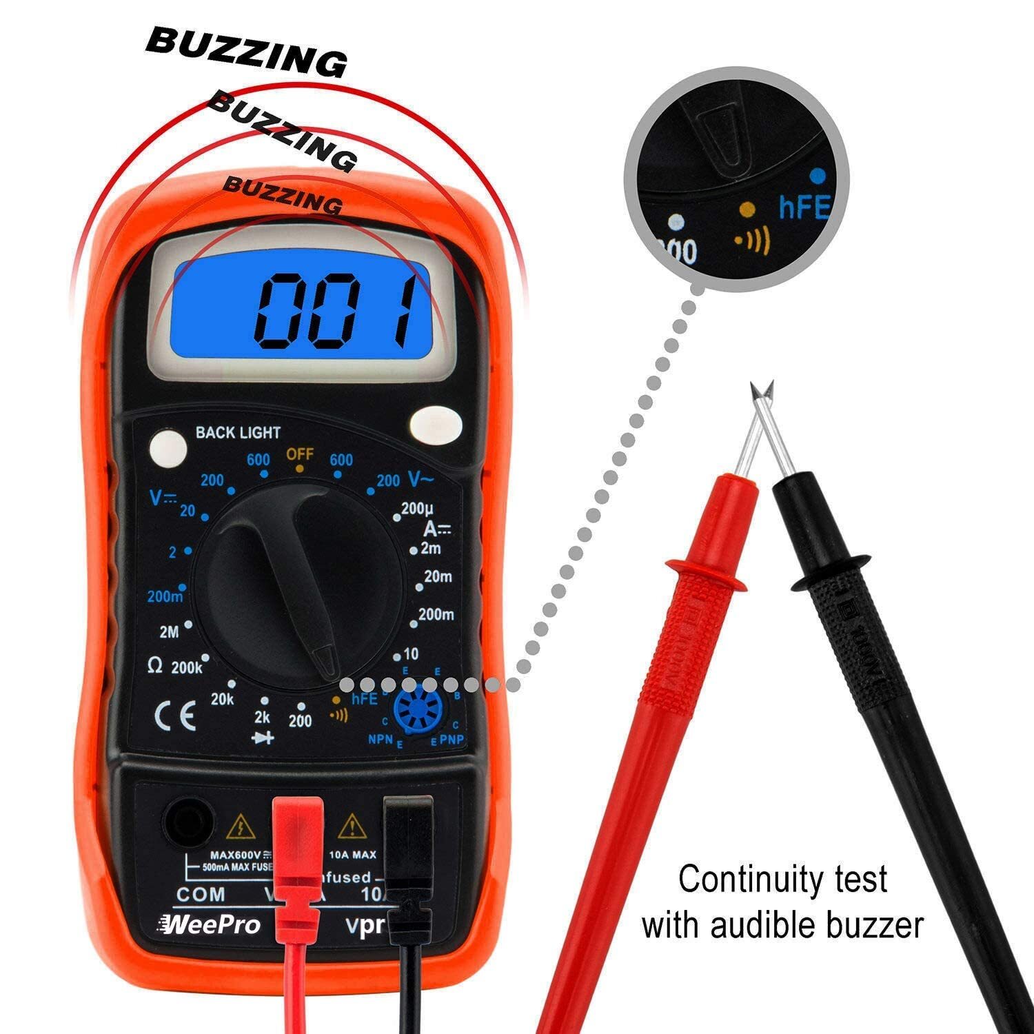 WeePro VPro850L Multimeter LCD_2