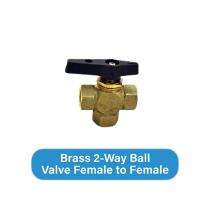 PIONEER 40 mm 2 Way Female to Female Brass Ball Valves Threaded_0