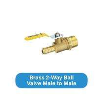 PIONEER 40 mm 2 Way Male to Male Brass Ball Valves Threaded_0