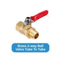 PIONEER 50 mm 2 Way Tube To Tube Brass Ball Valves Threaded_0
