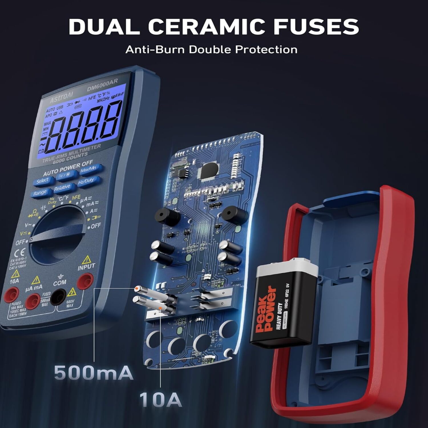 AstroAI DM6000AR Multimeter LCD_3