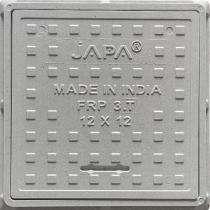 JAPA Gully Manhole Cover FRP Glass Fibre 10 x 10 inch_0