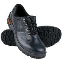 TIGER Synthetic Leather Steel Toe Safety Shoes Black_0