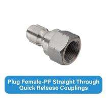 PIONEER 0.125 mm Female Thread Plug Quick Release Couplings Straight Through 300 psi 1/4 inch_0