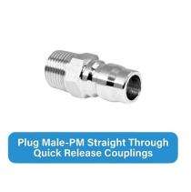 PIONEER 0.125 mm Screwed End Quick Release Couplings Plug Male 300 psi 1/4 inch_0