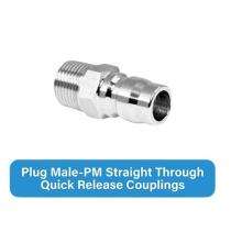 PIONEER 2 mm Screwed End Quick Release Couplings Plug Male 300 psi 1 inch_0