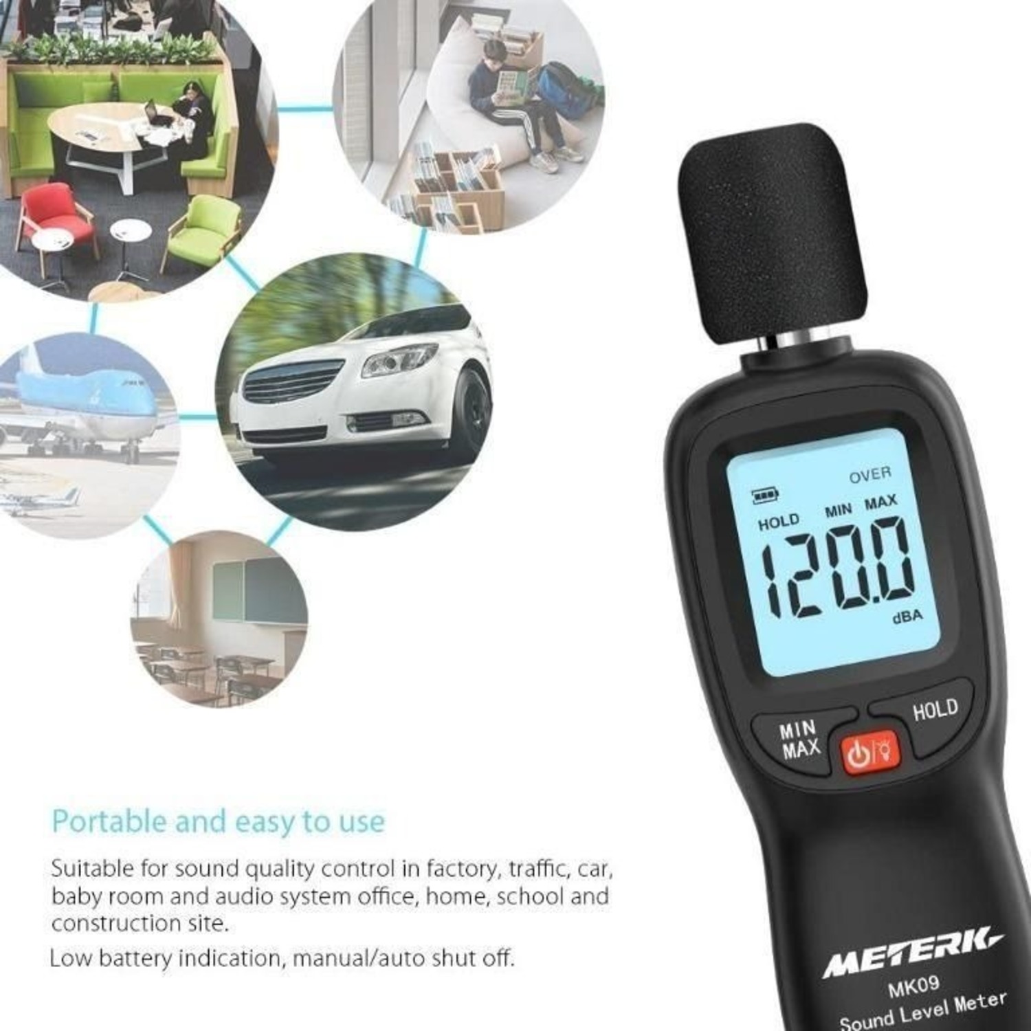 METERK MK09 Sound Level Meter 30-130 dB_2