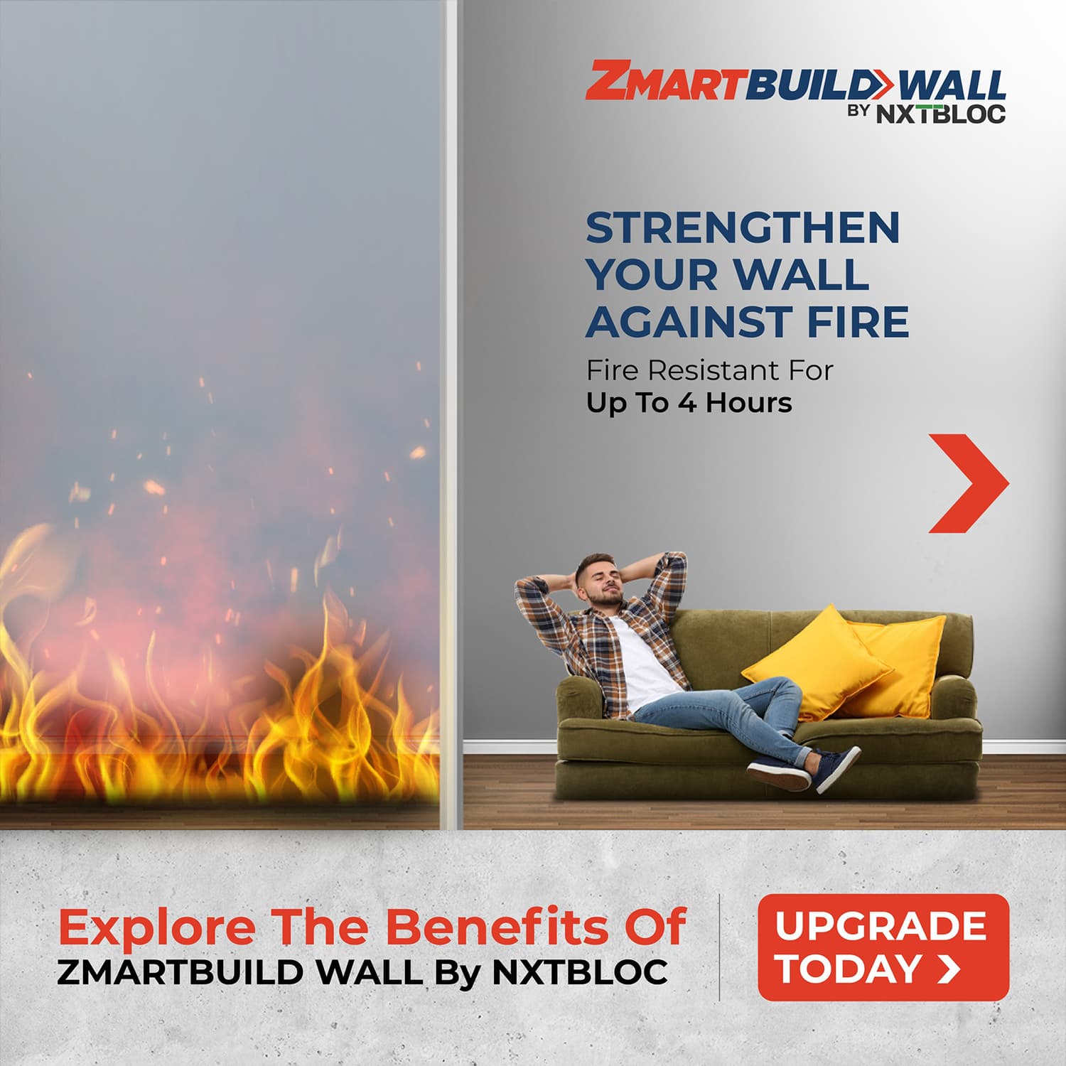 ZMARTBUILD Wall by NXTBLOC 4.2 N/mm2 AAC Wall Panel 3000 mm 600 mm 75 mm_3