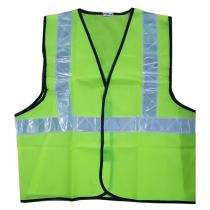 Karam Polyester Safety Jackets L Reflective Green_0