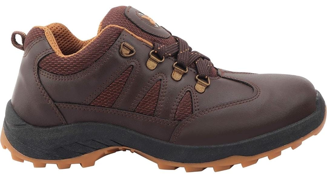 Hillson 1904 Robust Synthetic Leather Upper Metal Toe Safety Shoes Brown_2