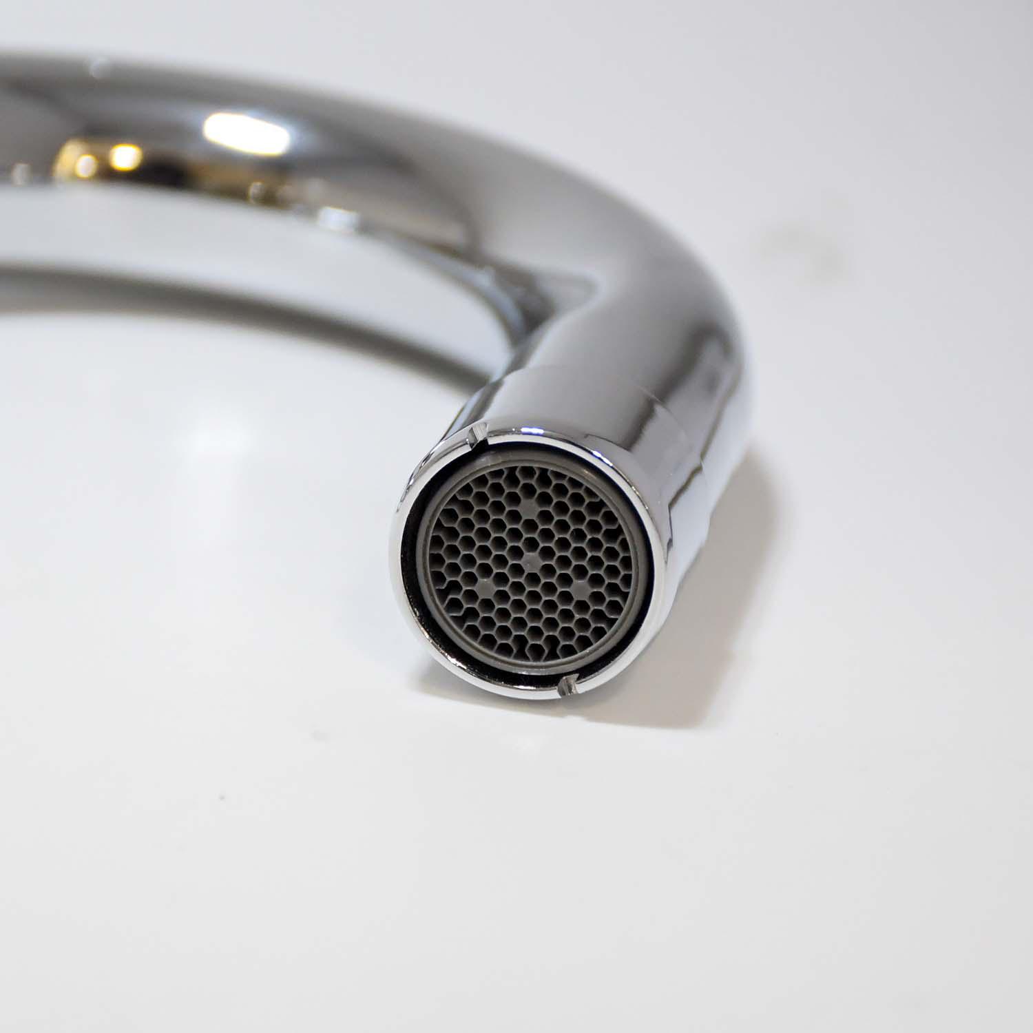 D&B Bathware Chrome Plated Swan Neck Faucet OLIVIA-3112_4