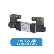 PIONEER Aluminium 1/2 inch BSP 4 Port Double Pilot Operated Solenoid Valves_0