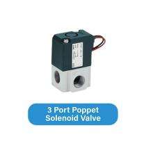 PIONEER Hard Anodised Aluminium 1/2 inch BSP 3 Port Poppet Pilot Operated Solenoid Valves_0