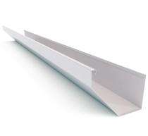 JSW Eave 2500 mm White Stainless Steel Rain Gutter_0