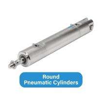 PIONEER 50 mm Compact Pneumatic Cylinder Round 10 - 25 kg/cm2_0