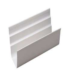 JSW Rectangle 3 m White UPVC Rain Gutter_0