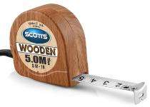 SCOTTS 19 mm Steel Measuring Tapes Wooden 5 m Brown_0