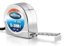 SCOTTS 19 mm Steel Measuring Tapes Chrome Plated 5 m Silver_0