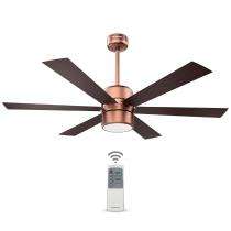Goldmedal Phantom BLDC 1200 mm 6 Blades 40 W Antique Brass Dark Wood Ceiling Fans_0